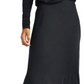 Splendid Chelsea Side Vent Asymmetric Maxi Skirt in Black Size Large