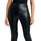 BCBGMAXAZRIA Women's High Rise Faux Leather Leggings Black Size X-Large