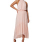 Laundry By Shelli Segal Women's Halter Neck Midi Dress Orange Size 10