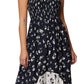 Laundry By Shelli Segal Women's Floral Print Smocked Maxi Dress Black