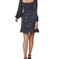 BCBGeneration Women's Floral Square Neck Mini Dress Black Size 4