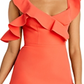 BCBGMAXAZRIA Women's Malik Asymmetrical Sleeve Dress Red Size 12