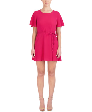 Laundry Women's Braided Belt A Line Dress Red Size 6Petite