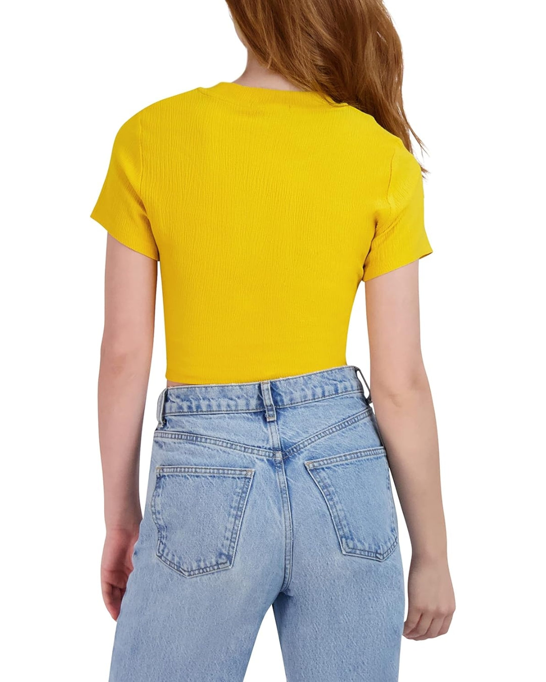 BCBGeneration Lace-Up Shirt W1VX3T23 in Red Size Medium