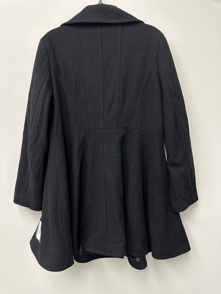 Laundry By Shelli Segal Women's Double Breasted Skirted Coat Black Size X-Large