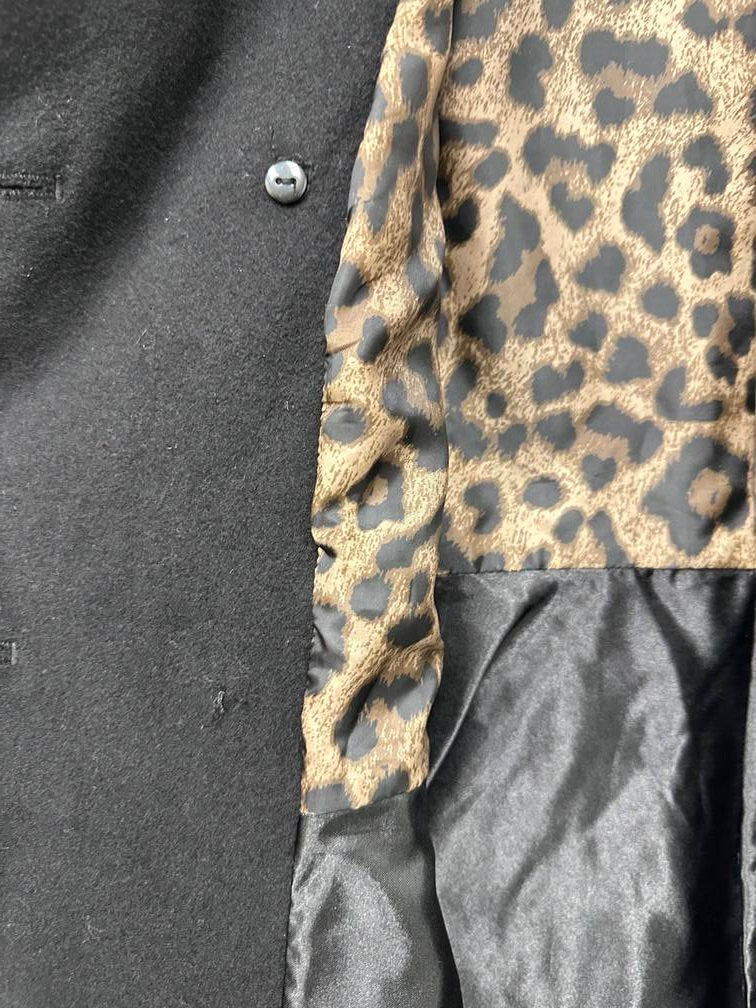 Laundry By Shelli Segal Women's Double Breasted Skirted Coat Black Size X-Large