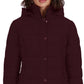 Nautica Women's Hooded Packable Puffer Coat Brown Size Small