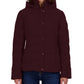 Nautica Women's Hooded Packable Puffer Coat Brown Size Small