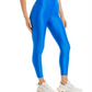 Aqua Women's Athletic High Shine High Rise Leggings Blue Size M