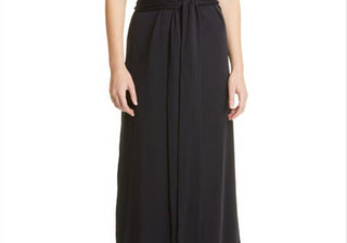 Vince Women's Coastal Belted Square Neck Midi Dress Size XX-Small