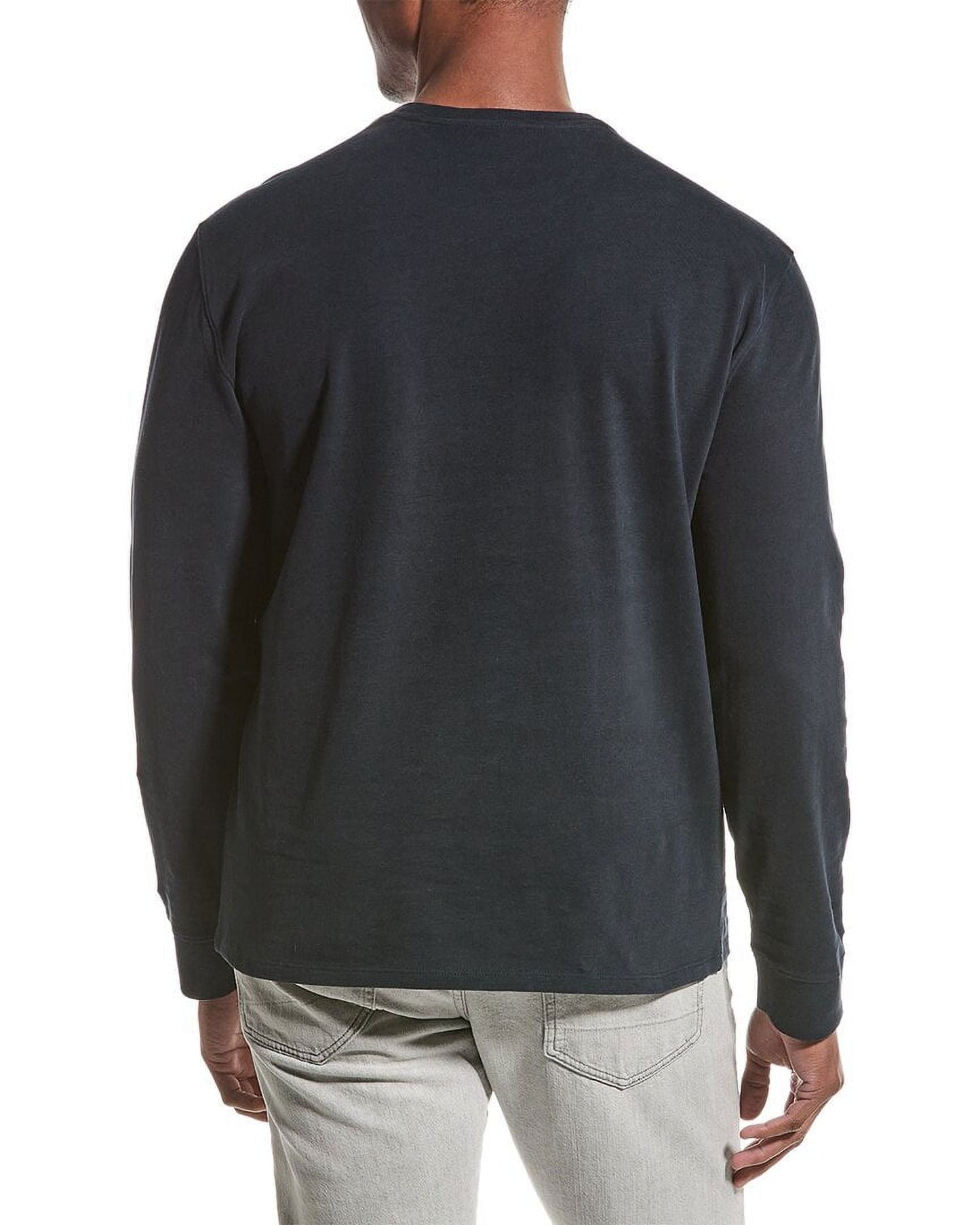 Vince Long Sleeve Top in Coastal, Sueded Jersey, Size XL