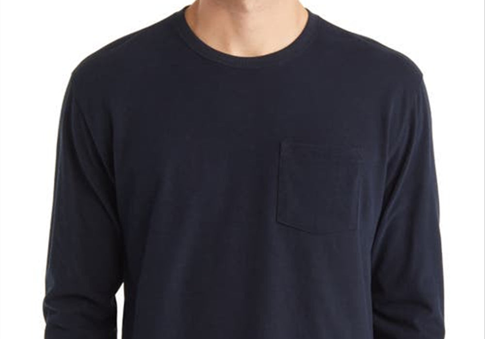 Vince Long Sleeve Top in Coastal, Sueded Jersey, Size XL