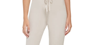 Calvin Klein Women's Honeycomb Jogger Pants Beige Size X-Small