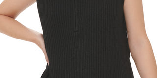 Calvin Klein Jeans Women's Ribbed Sleeveless Top Black Size X-Small