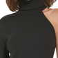 Calvin Klein Jeans Women's One Shoulder Turtleneck Top Black Size Large