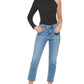 Calvin Klein Jeans Women's One Shoulder Turtleneck Top Black Size Medium