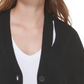 Calvin Klein Women's Cutout V Neck Cardigan Black Size Large