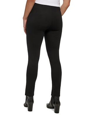 Calvin Klein Women's Split Ankle Ponte Pants Black Size Medium