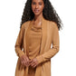 Calvin Klein Women's Open Front Knit Cardigan Brown Size Medium