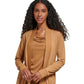 Calvin Klein Women's Open Front Knit Cardigan Brown Size Medium