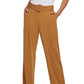 Calvin Klein Women's High Waist Belted Ponte Pants Brown Size Large