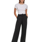Calvin Klein Women's High Waist Belted Ponte Pants Black Size X-Large