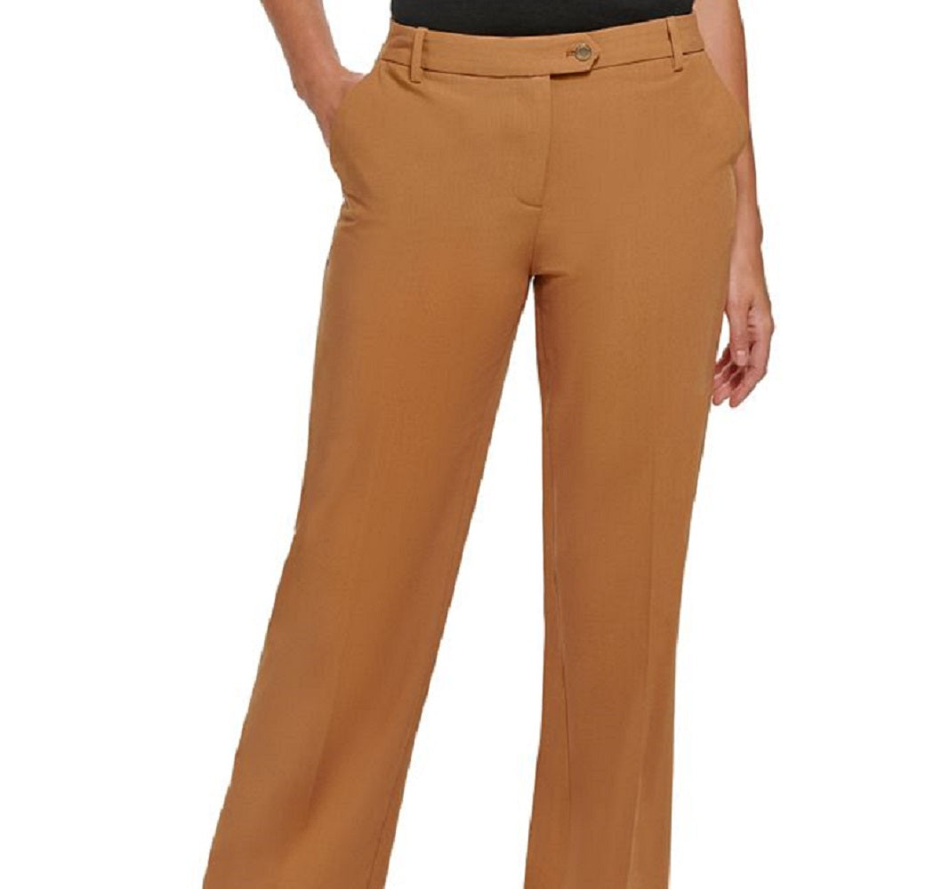 Calvin Klein Women's Wide Leg Pants Brown Size 16
