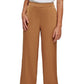 Calvin Klein Women's Satin Wide Leg Pull On Pants Brown Size Large