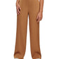 Calvin Klein Women's Satin Wide Leg Pull On Pants Brown Size X-Small