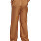Calvin Klein Women's Satin Wide Leg Pull On Pants Brown Size X-Small