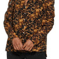 Calvin Klein Women's Long Sleeve Printed Puff Shoulder Blouse Black Size Large