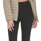 Calvin Klein Women's Packable Quilted Puffer Jacket With Removable Hood Green Size Large