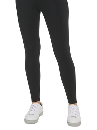 Calvin Klein Women's Full Length Pintuck Seam Leggings Black Size X-Small