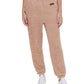 Calvin Klein Women's Shaggy Knit Pull On Jogging Pants Brown Size Large