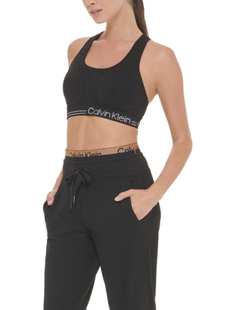 Calvin Klein Women's Logo Elastic Sweatpant Jogger Black Size X-Large