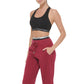 Calvin Klein Women's Logo Elastic Sweatpant Jogger Red Size Medium