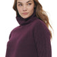 Calvin Klein Women's Cable Knit Sleeve Sweater Purple Size Medium