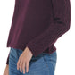 Calvin Klein Women's Cable Knit Sleeve Sweater Purple Size Medium