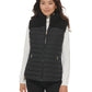 Calvin Klein Women's Sherpa Trim Puffer Vest Black Size Large