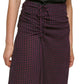 Calvin Klein Women's Check Print Midi Skirt Purple Size 4