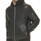 Calvin Klein Men's Faux Leather Bomber Jacket Black Size Medium