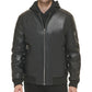 Calvin Klein Men's Faux Leather Bomber Jacket Black Size Medium
