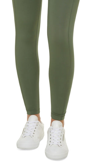 Calvin Klein Women's Side Pocket 7/8 Leggings Green Size Large