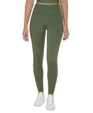 Calvin Klein Women's Side Pocket 7/8 Leggings Green Size Large
