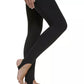 Calvin Klein Women's Super High Waist Full Length Stirrup Leggings Black Size Large