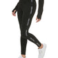 Calvin Klein Women's Minimal Logo Tape High Waist Full Length Leggings Black Size Large