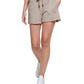 Calvin Klein Women's Ribbed Waistband Shorts Beige Size Large
