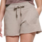 Calvin Klein Women's Ribbed Waistband Shorts Brown Size X-Small