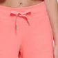 Calvin Klein Women's Ribbed Waistband Shorts Orange