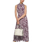 Calvin Klein Women's Printed Sleeveless Maxi Dress Purple Size Medium